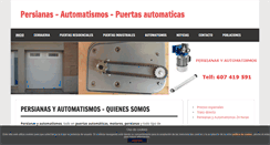 Desktop Screenshot of persianasyautomatismos.com