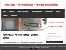 Tablet Screenshot of persianasyautomatismos.com